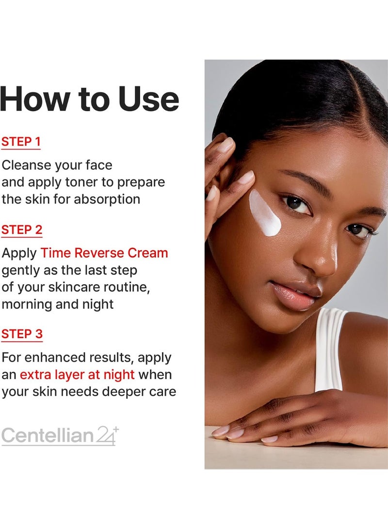 سنتيليان 24 CENTELLIAN 24 Madeca Cream Time Reverse (1.69fl oz) - Advanced Fast-Absorbing & Nourishing, Hydrates, Firms & Reduces Wrinkles, Low Irritation, Korean Skin Care Centella Asiatica, Collagen - Image 4